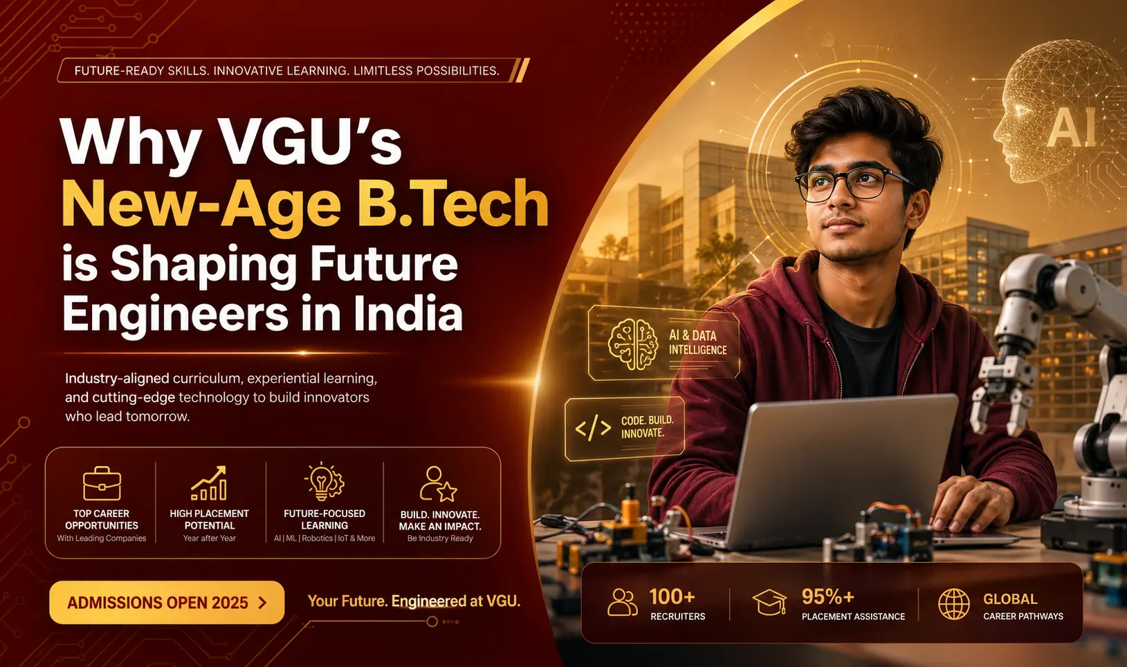 VGU Jaipur’s New-Age B.Tech: Where Future Skills, Innovation and Engineering Converge